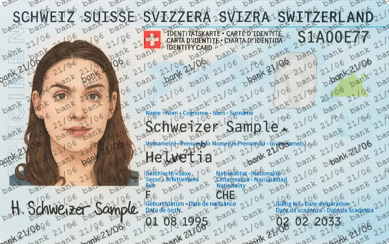 Documento de identidad original sin protección - antes de usar IDWatermark